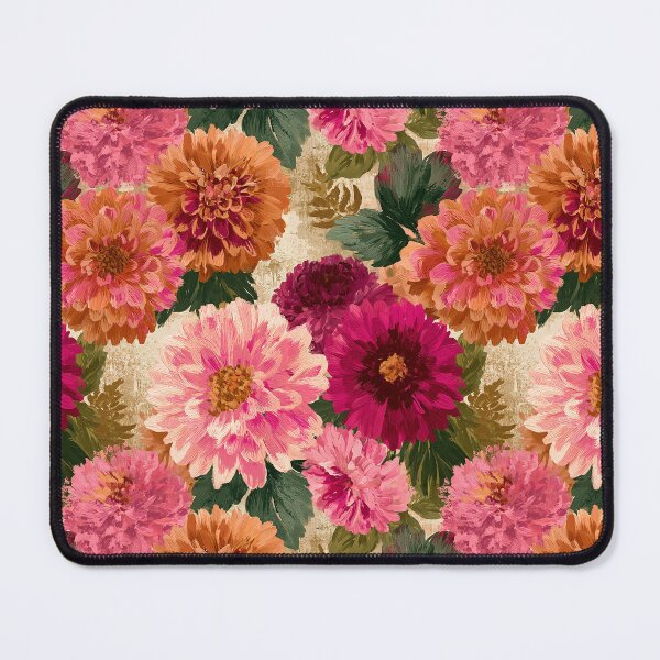 Item preview, Unique Dahlias Floral  - Retro Flower Floral  - Fathers Day Ideas designed and sold by RoyalStarsPatts.