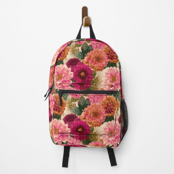 Item preview, Unique Dahlias Floral  - Retro Flower Floral  - Fathers Day Ideas designed and sold by RoyalStarsPatts.