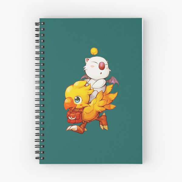 Item preview, Cute Chocobo and Moogle Riding Together Kawaii Fantasy designed and sold by YaserShope.