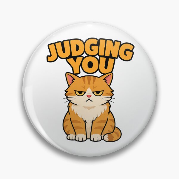 Item preview, Judging You – Grumpy Orange Cat designed and sold by EastEndTownie.