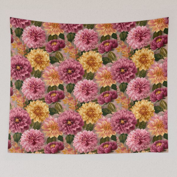 Item preview, Classic Dahlias  - Birthday Flower Pattern  - Gift Ideas designed and sold by RoyalStarsPatts.