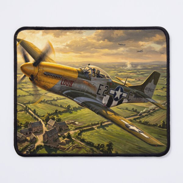Item preview, P-51 Mustang over Normandy, WW2 military art V designed and sold by Yaremchuk.