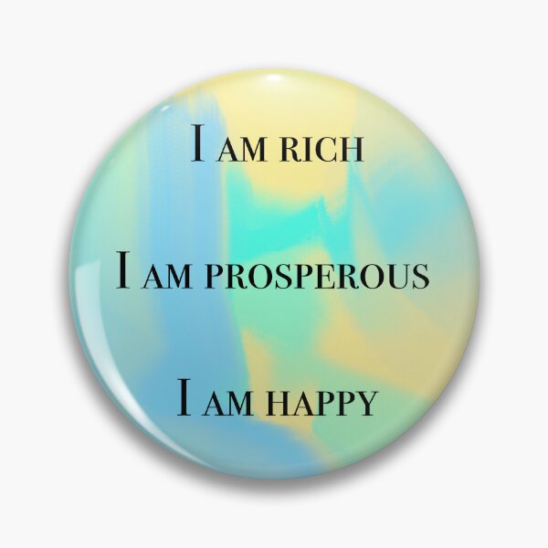 Aperçu de l'œuvre Je suis riche. Je suis prospère. Je suis heureux. créée et vendue par diamondqueenmindset.