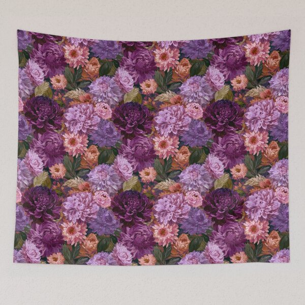 Item preview, Bold Dahlias Print - Tropical Flower Pattern  - Gift Ideas For Men designed and sold by RoyalStarsPatts.