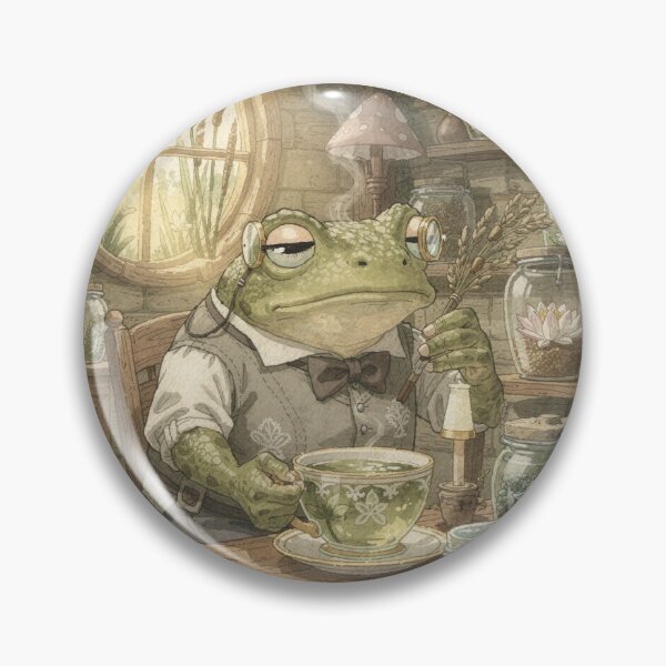 Item preview, Toad Tea Sommelier Judging Pondwater designed and sold by PictorialWhimsy.