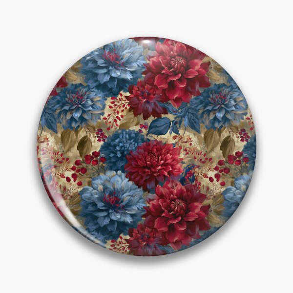 Item preview, Elegant Dahlias Print - Tropical Flower Pattern  - Gift Ideas For Mom designed and sold by RoyalStarsPatts.