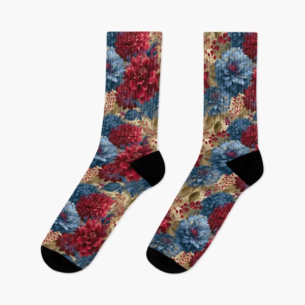 Item preview, Elegant Dahlias Print - Tropical Flower Pattern  - Gift Ideas For Mom designed and sold by RoyalStarsPatts.