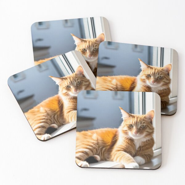 Item preview, Animals - Ginger Tabby Cat on a Windowsill, Domestic Serenity designed and sold by World-Pets.
