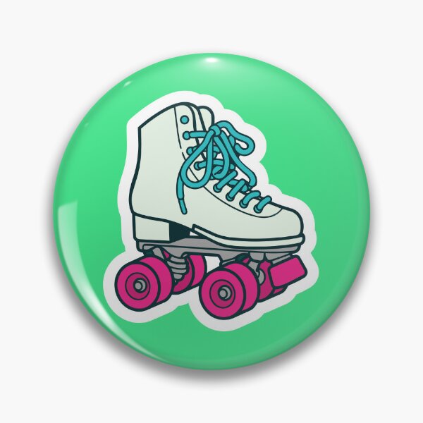 Item preview, Retro Pastel Roller Skate Sticker (Vintage 80s Quad Skate Illustration) designed and sold by Ifan Bates.