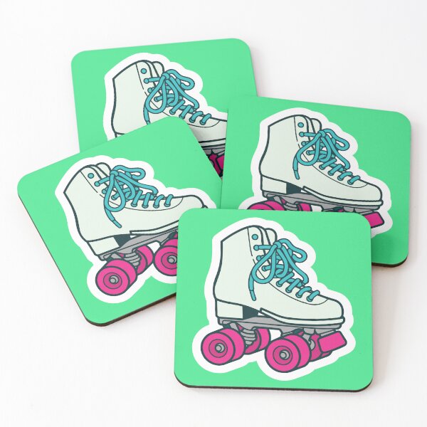 Item preview, Retro Pastel Roller Skate Sticker (Vintage 80s Quad Skate Illustration) designed and sold by Ifan Bates.