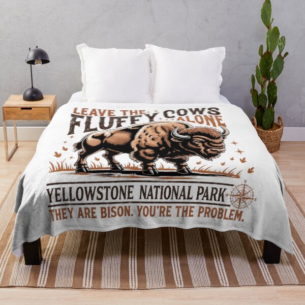 Item preview, leave the fluffy cows yellowstone designed and sold by watanabeee.
