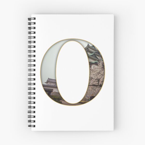 Item preview, Japanese Castle Sakura Letter O designed and sold by InakaLifePhoto.