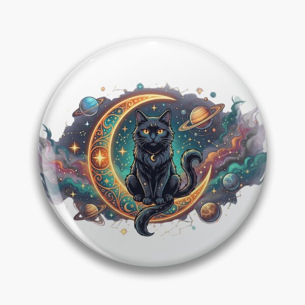 Item preview, Cosmic Black Cat designed and sold by Gosticky004.