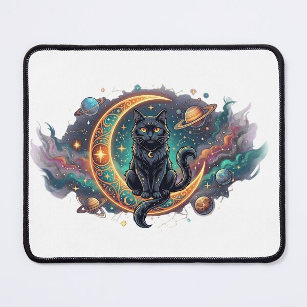 Item preview, Cosmic Black Cat designed and sold by Gosticky004.