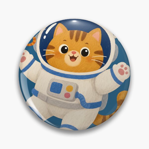 Item preview, Space Cat Astronaut Seamless Pattern for Kids and Aesthetic Decor designed and sold by TheQuoteStudio.