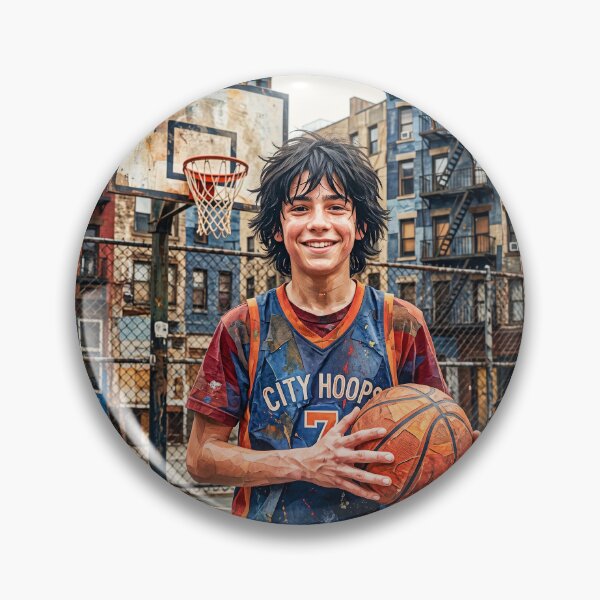 Item preview, Teenage Boy Street Basketball Portrait designed and sold by Home Decor Art.