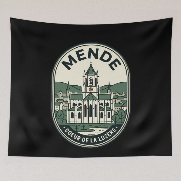 Item preview, Mende Coeur de la Lozere Vintage Travel Emblem designed and sold by k3rstman1.