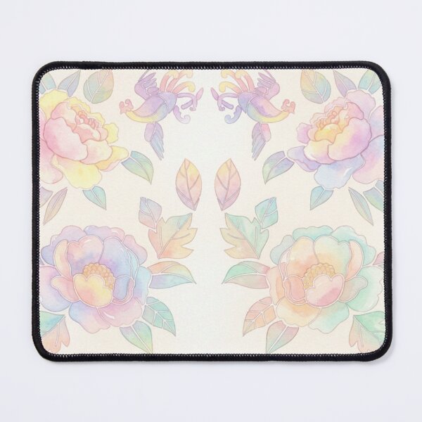 Item preview, Korean Traditional Hwarot Floral Bird Watercolor Pattern designed and sold by Yiruda-Art.