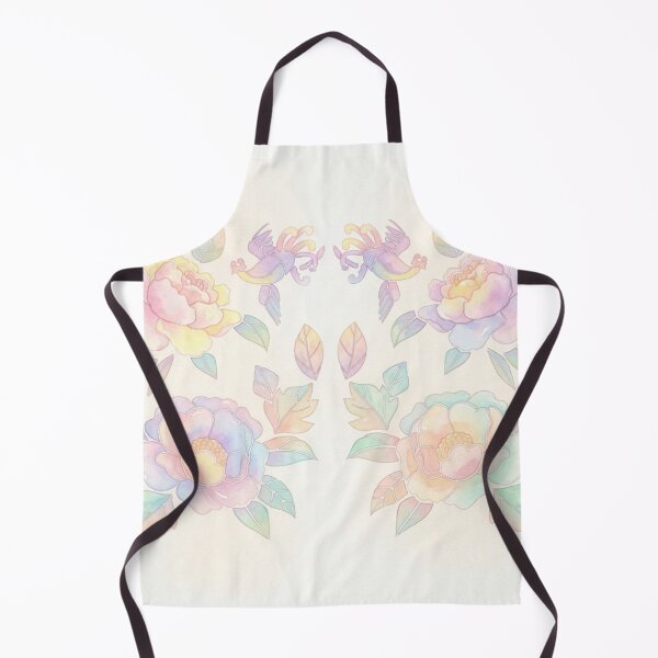 Item preview, Korean Traditional Hwarot Floral Bird Watercolor Pattern designed and sold by Yiruda-Art.