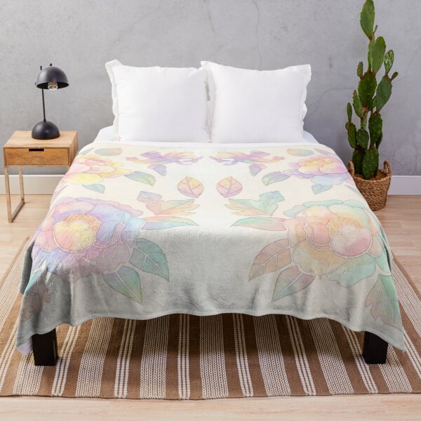 Item preview, Korean Traditional Hwarot Floral Bird Watercolor Pattern designed and sold by Yiruda-Art.