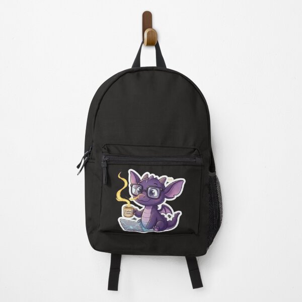 Item preview, Cute Coding Dragon - Compiling With Fire Cartoon Sticker designed and sold by MZAgency.