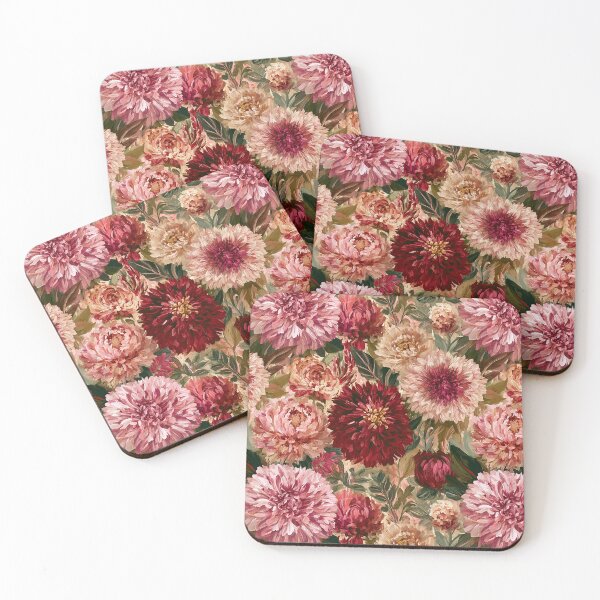 Item preview, Whimsical Dahlias Print  - Birthday Flower Pattern  - Gift Ideas For Women designed and sold by RoyalStarsPatts.