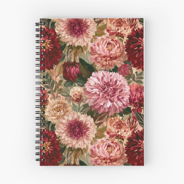 Item preview, Whimsical Dahlias Print  - Birthday Flower Pattern  - Gift Ideas For Women designed and sold by RoyalStarsPatts.