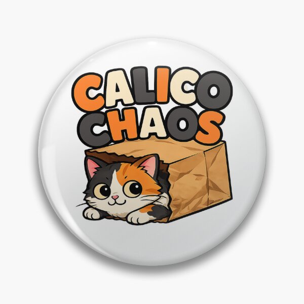 Item preview, Calico Chaos – Cute Cat in a Paper Bag designed and sold by EastEndTownie.