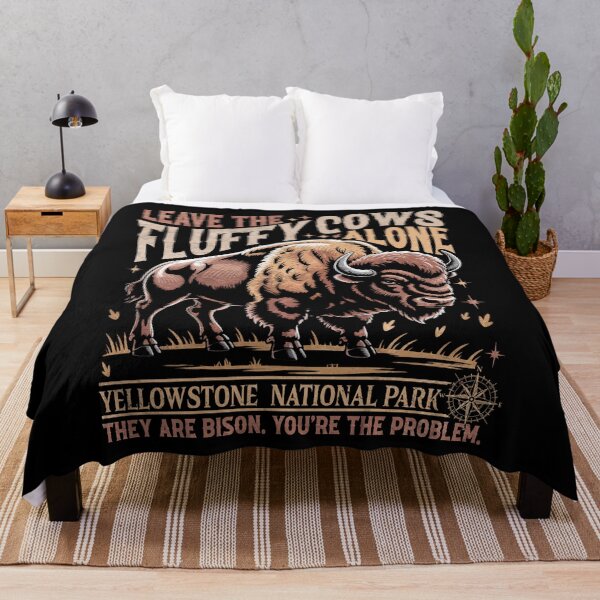 Item preview, leave the fluffy cows yellowstone designed and sold by watanabeee.
