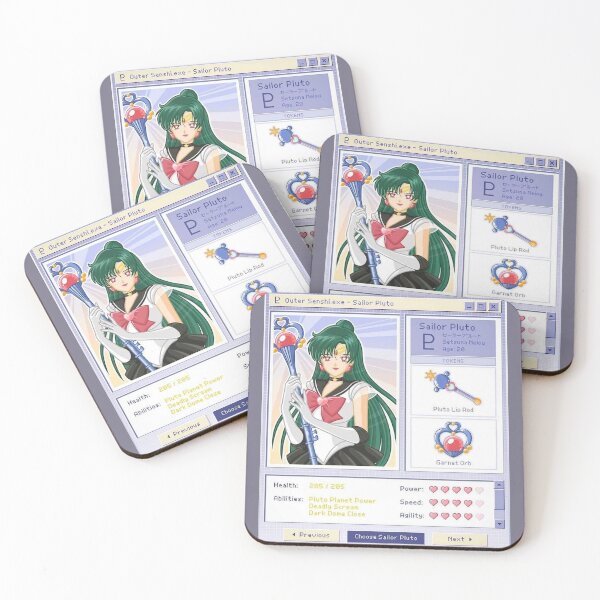 Item preview, Sailor Pluto – Powers | Pastel Anime Character Design designed and sold by bella-rosa87.