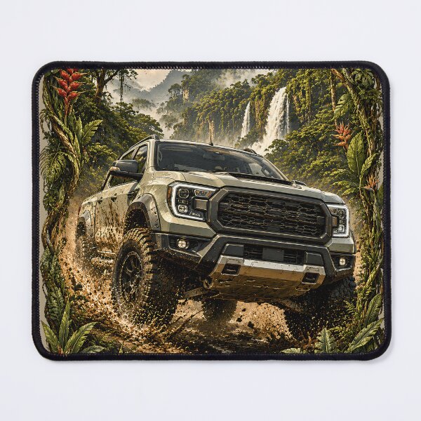 Item preview, Rugged Four Wheel Drive Adventure Vehicle Outdoor Illustration designed and sold by BorgSpareParts.
