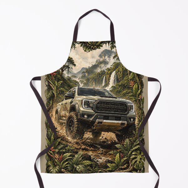 Item preview, Rugged Four Wheel Drive Adventure Vehicle Outdoor Illustration designed and sold by BorgSpareParts.