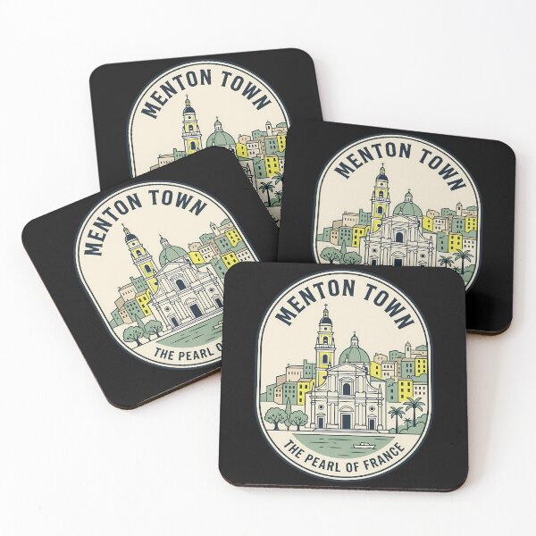Item preview, Menton Town French Riviera Vintage Travel Emblem designed and sold by k3rstman1.