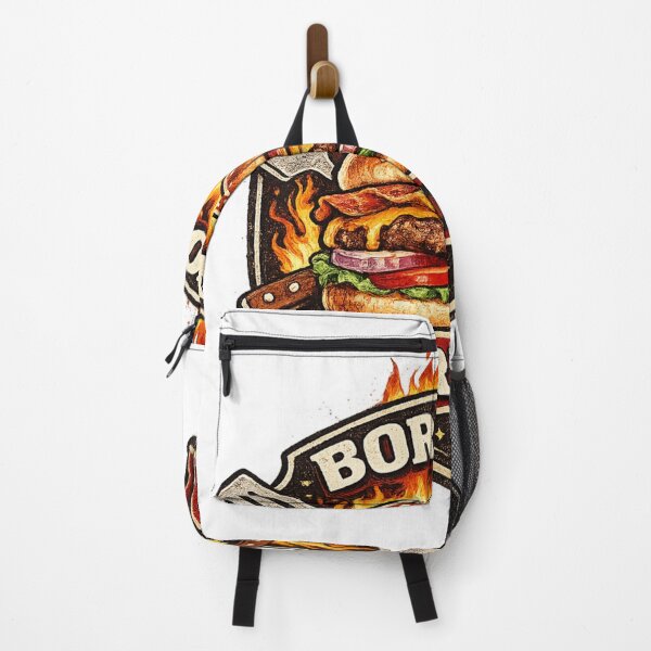 Item preview, Born To Grill: BBQ Flame Motivation Lifestyle Badge Design designed and sold by irfanshikh.
