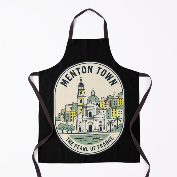 Item preview, Menton Town French Riviera Vintage Travel Emblem designed and sold by k3rstman1.