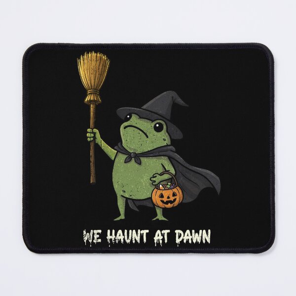 Item preview, We Haunt At Dawn Halloween Witch Frog Animal Lover Funny designed and sold by watanabeee.