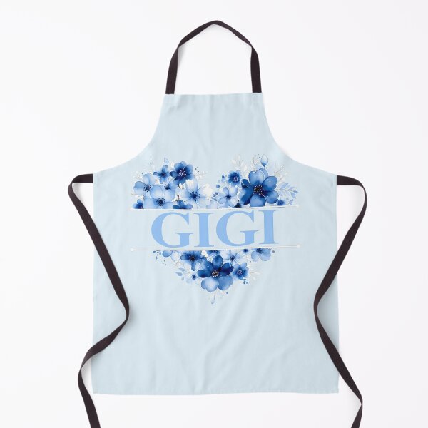 Item preview, Gigi – Blue Floral Heart Watercolor Illustration designed and sold by EmeraldeaArt.
