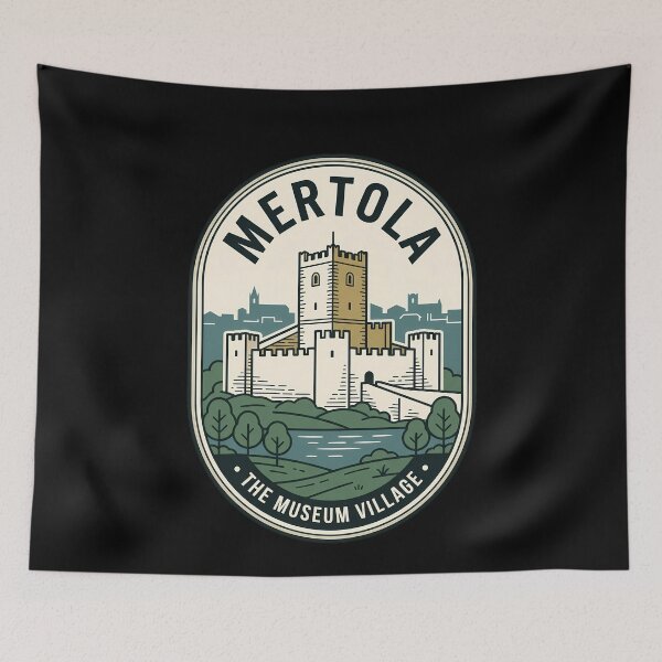 Item preview, Mértola Portugal Vintage Travel Emblem Castle designed and sold by k3rstman1.