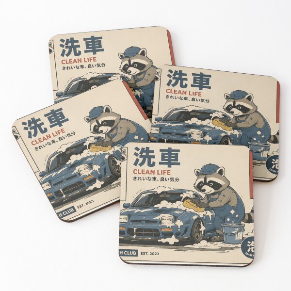 Item preview, Raccoon Car Wash designed and sold by Kleksi.