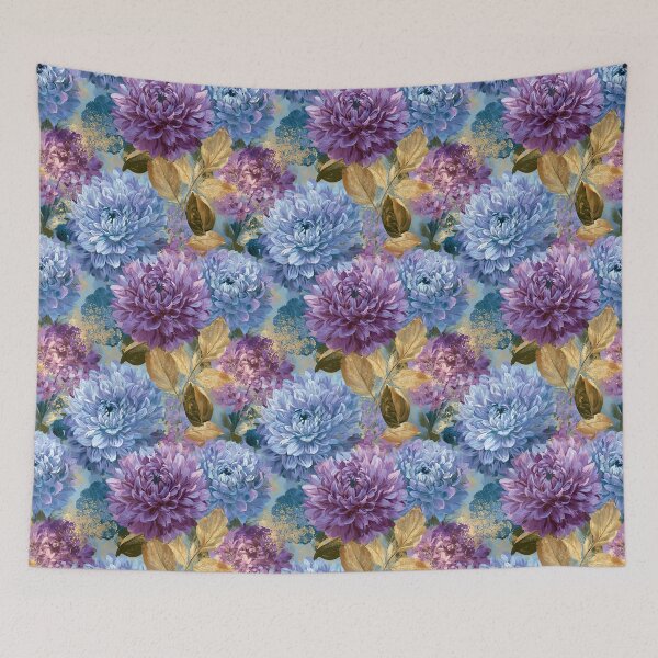Item preview, Soft Dahlias Print - Tropical Flower Pattern  - Gifts For Boyfriend designed and sold by RoyalStarsPatts.