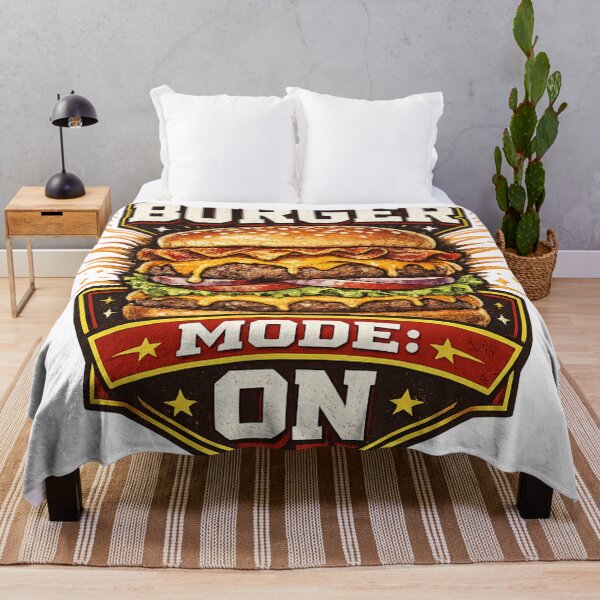 Item preview, Burger Mode On: Activation Badge Gaming Lifestyle Motivation designed and sold by irfanshikh.