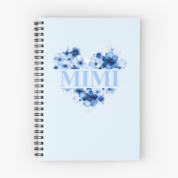 Item preview, Mimi – Blue Floral Heart Watercolor Illustration designed and sold by EmeraldeaArt.