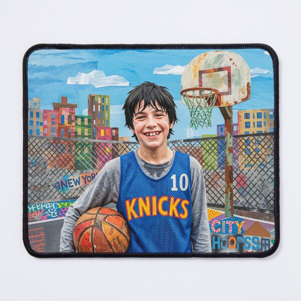 Item preview, Teenage Boy Street Basketball Portrait designed and sold by Home Decor Art.