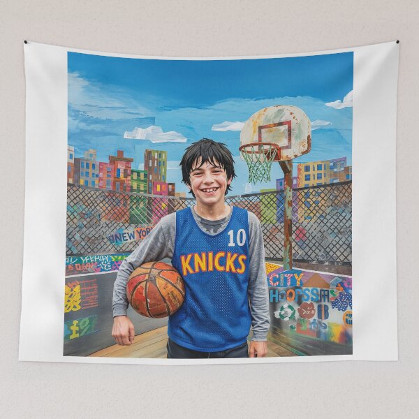 Aperçu de l'œuvre Teenage Boy Street Basketball Portrait créée et vendue par Home Decor Art.