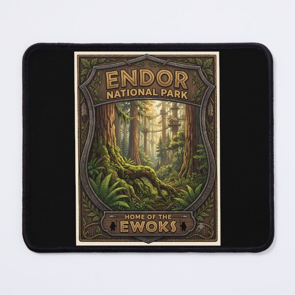 Item preview, Endor National Park: Home of the Ewoks designed and sold by FrontierCosmic.