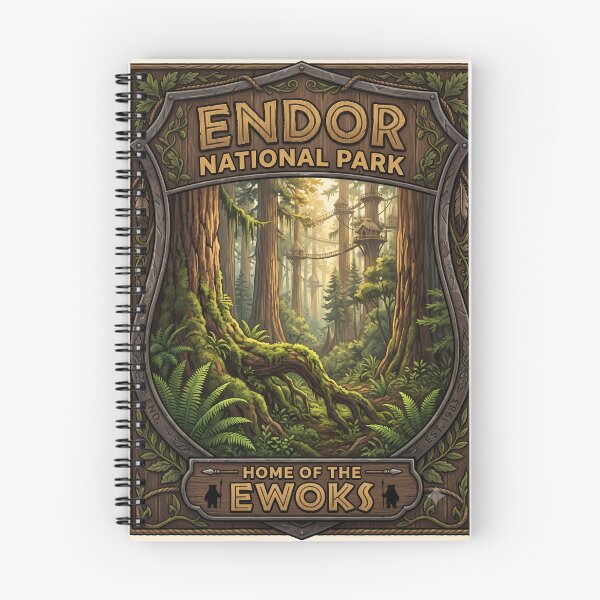 Item preview, Endor National Park: Home of the Ewoks designed and sold by FrontierCosmic.