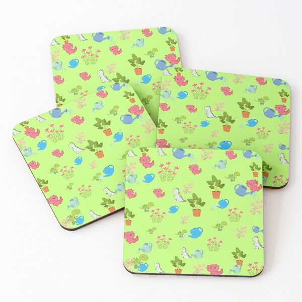 Item preview, Little Dino Gardening Seamless Pattern for Kids and Aesthetic Decor designed and sold by TheQuoteStudio.