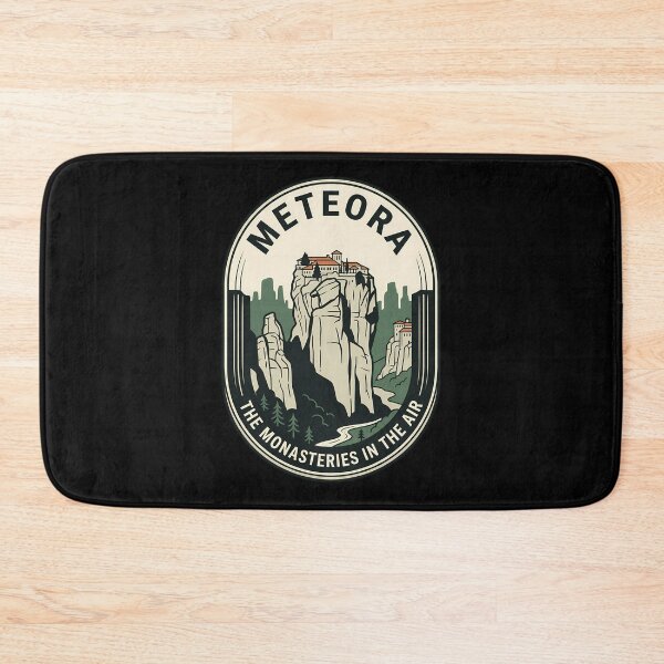 Item preview, Meteora Greece Monasteries Vintage Travel Emblem designed and sold by k3rstman1.
