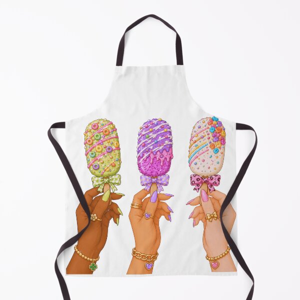 Item preview, Hands Holding Decorated Ice Cream Bars Illustration designed and sold by DjFreeq.