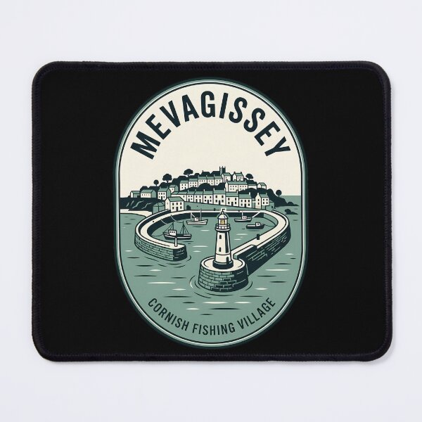 Item preview, Mevagissey Cornish Fishing Village Vintage Travel Emblem designed and sold by k3rstman1.